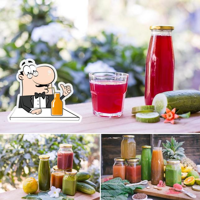Enjoy a beverage at Vibrant Living Jubilee Hills - Shop & Café