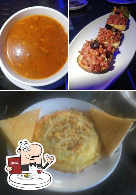 Food at 20 Feet High Restaurant