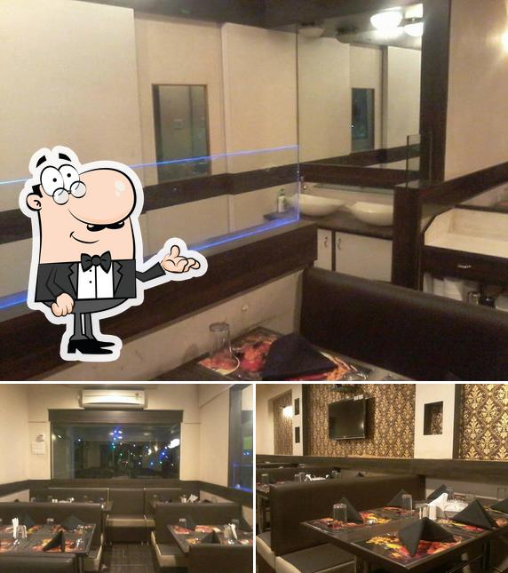 The image of interior and food at Dreamland Restaurant