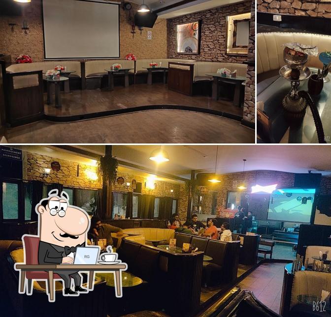 The interior of Fuga Restaurant & Hookah Cafe - Residency Road Bangalore