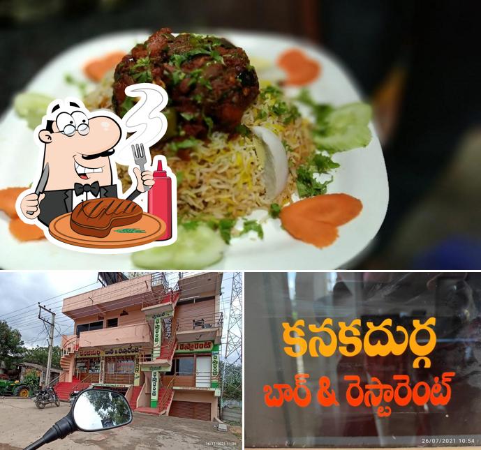 Pick meat meals at Kanaka Durga bar and restaurant