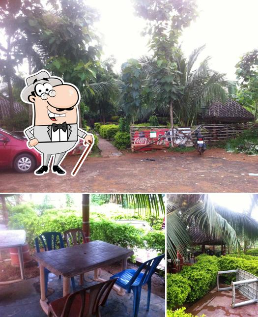 Check out the image depicting exterior and interior at Friends Dhaba