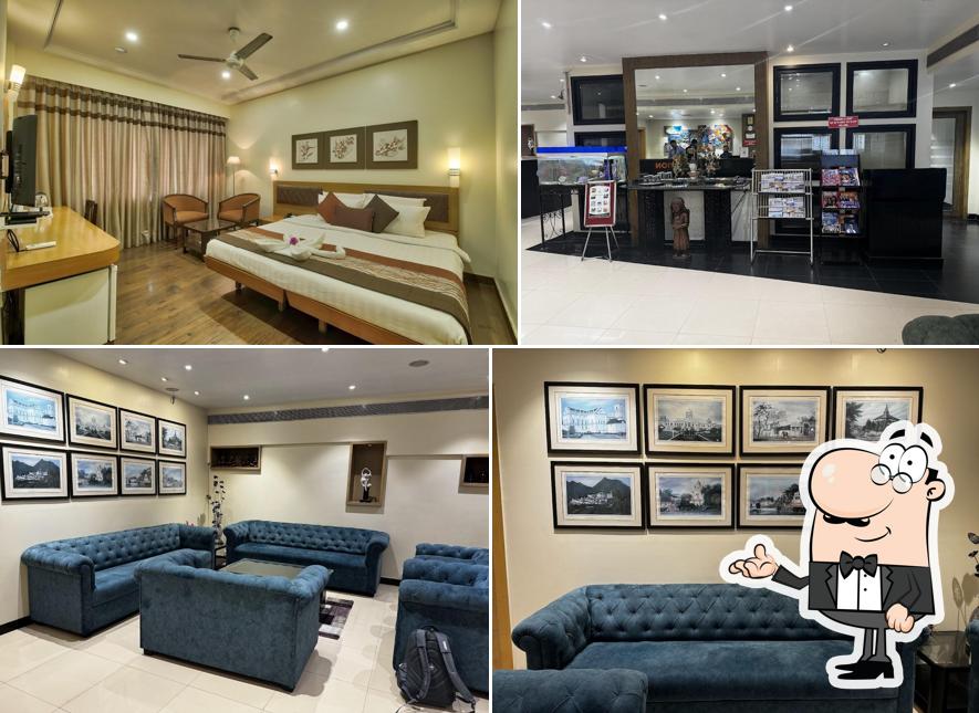 The interior of Vishwaratna Hotel