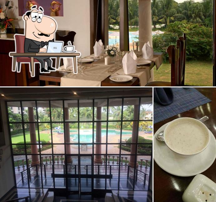 Take a seat at one of the tables at Zodiac