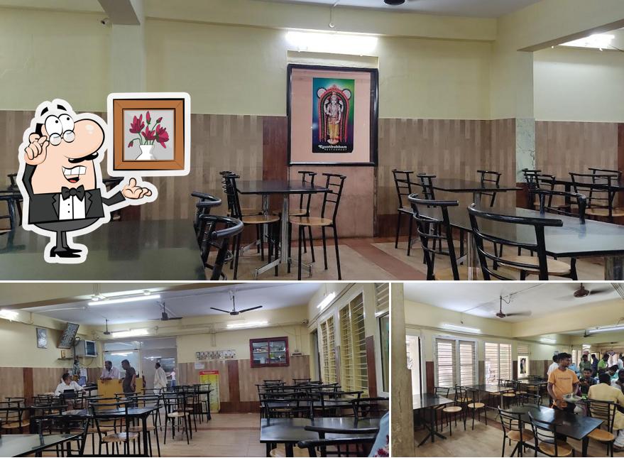 The interior of Kousthubham Restaurant