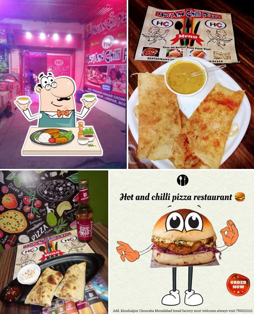 Food at Hot And Chilli Pizza