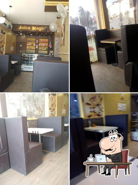 The interior of Juice Magic