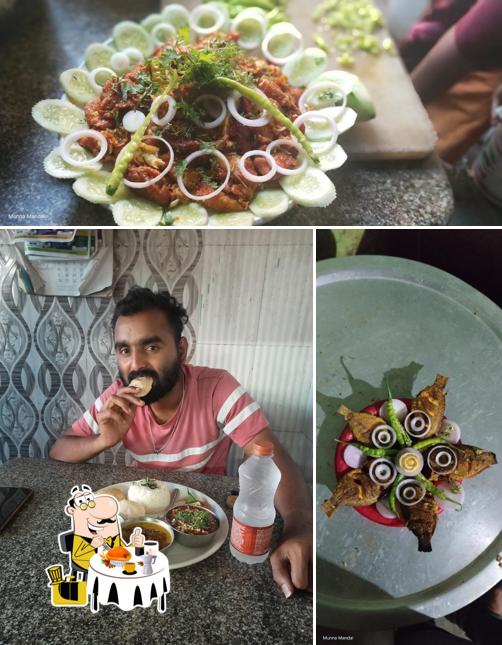 Food at Sai Baba family restaurant