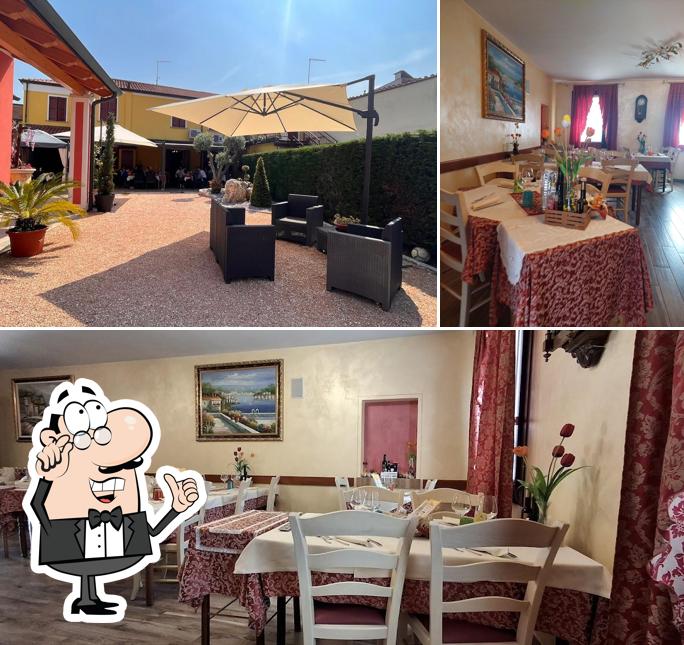 Gli interni di Trattoria da Rocco e Gabriella
