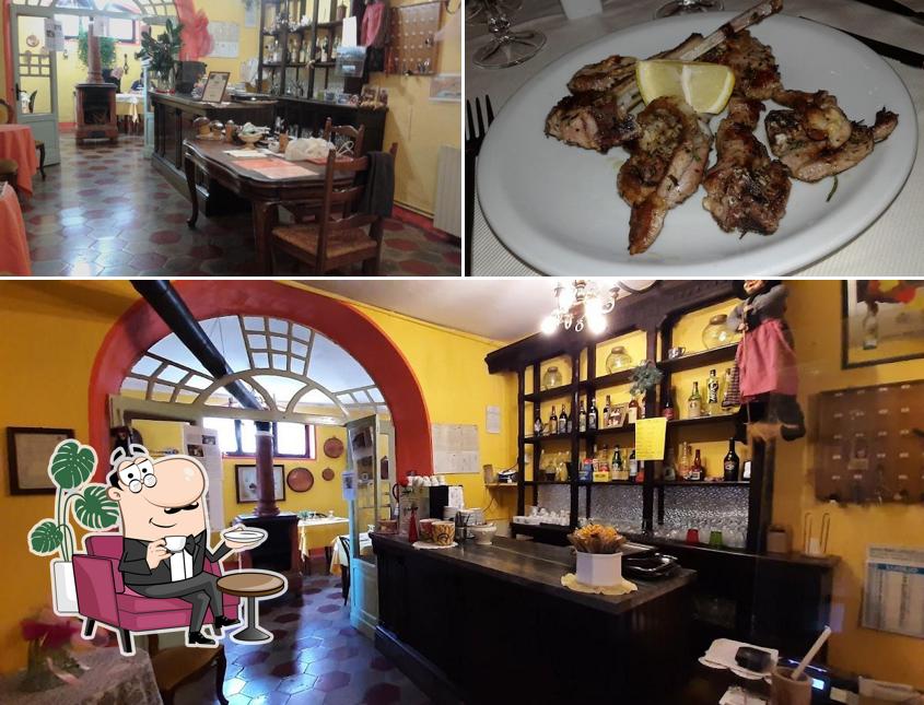 Questa è la foto che mostra la interni e cibo di Ristorante Appennino - Montelungo (ms)
