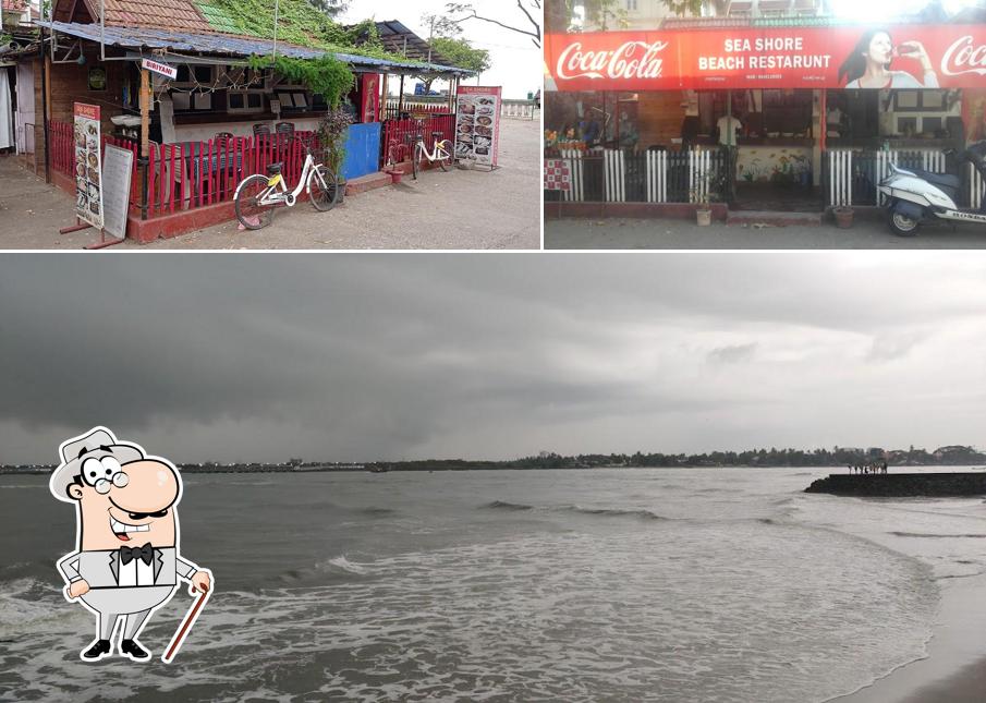 The exterior of Sea Shore Beach Restaurant