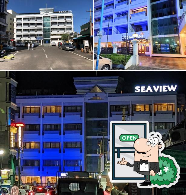 Check out the exterior of Sea View Restaurant