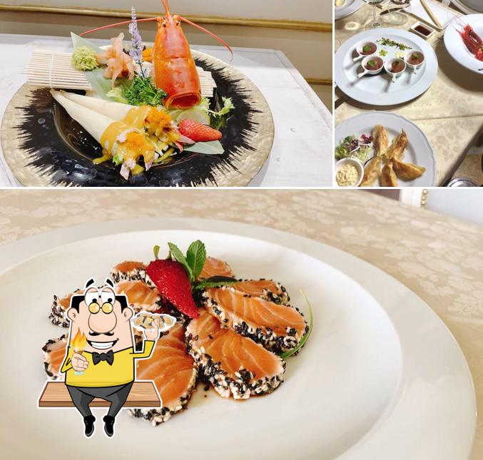 Prenditi tra i vari pasti di mare offerti a The Sushi Experience Ristorante Caffè delle mura