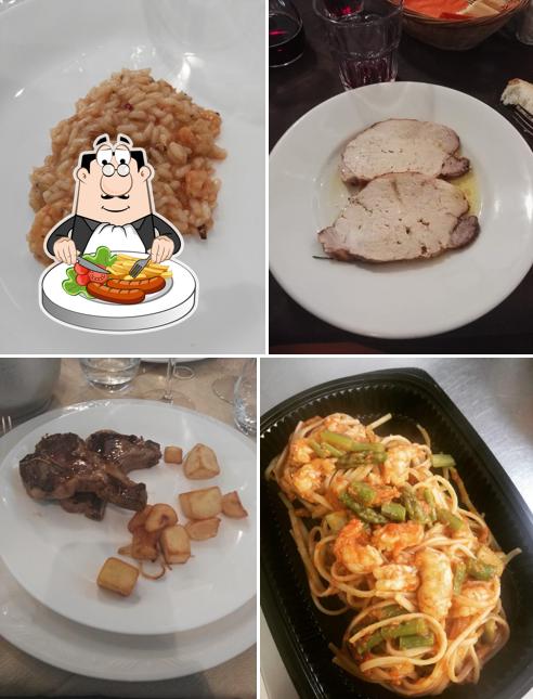 Cibo al Vecchia trattoria del Gallo