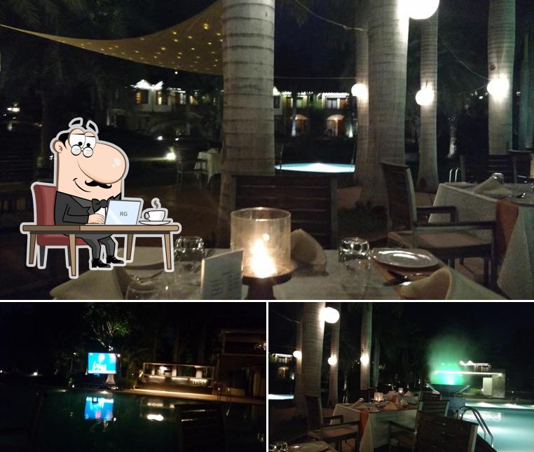 The interior of Mist The Poolside Kitchen