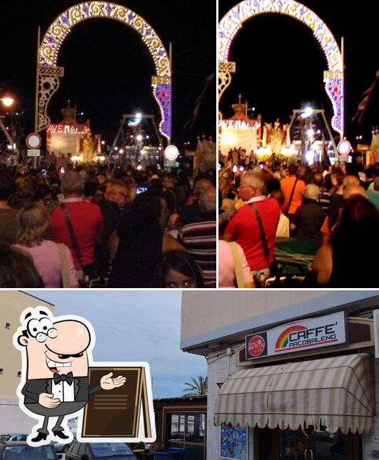 Goditi la vista dall'area esterna di Arcobaleno