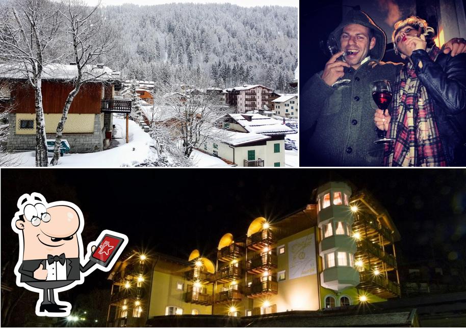 Hotel Chalet all'Imperatore si caratterizza per la esterno e bancone da bar