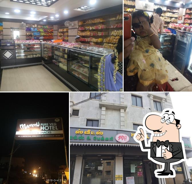 Here's a photo of Mammu Sweets Snacks Bakery and Pure Veg Restaurant A/C