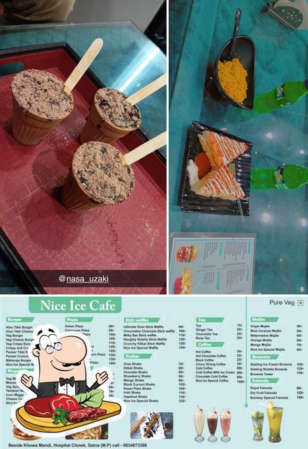 Get meat meals at Nice Ice Cafe
