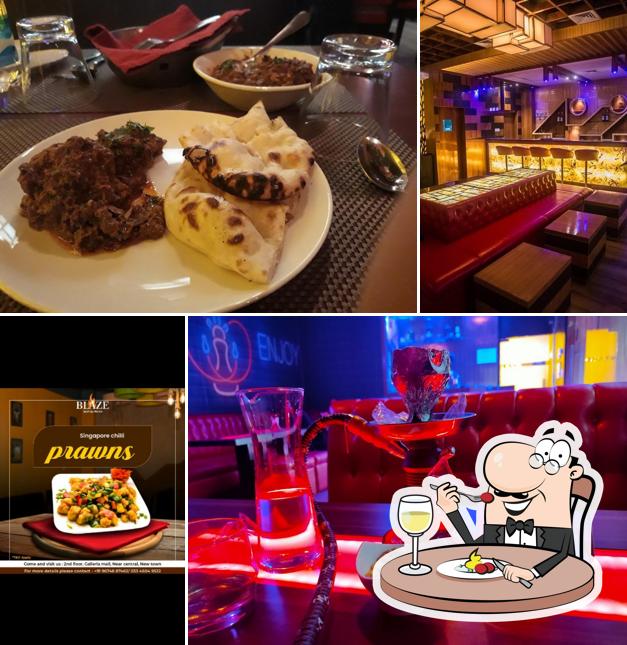Food at Blaze Restaurant & Lounge