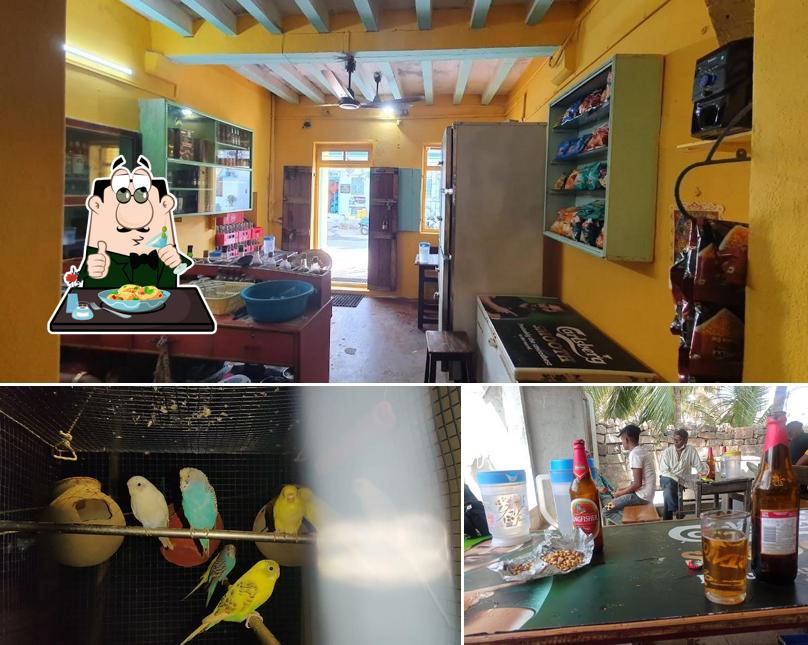 Among various things one can find food and beer at Shiv Shakti Bar