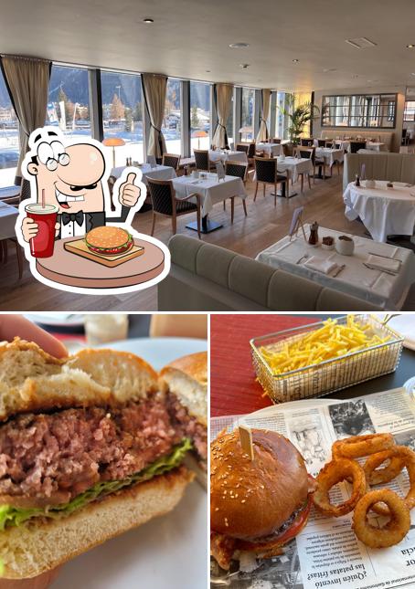 Ordina un hamburger a Restaurant @ Chesa Seehof