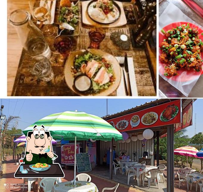 Check out the image depicting food and interior at Crystal Bites (CB)