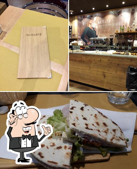 La interni e cibo del ristorante