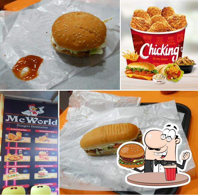 Order a burger at Mcc World Hungers Destination