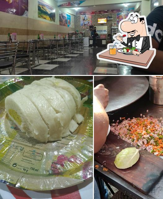 Among various things one can find food and interior at New Sankhyan fast Food Point