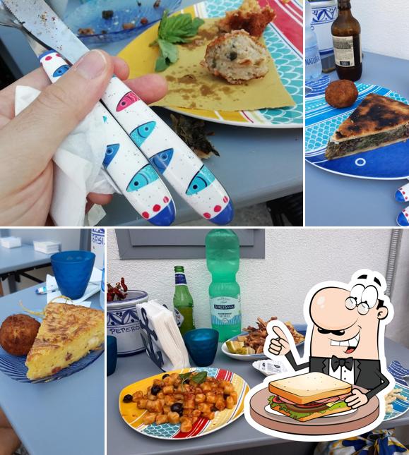 Toast al formaggio al Olimpia Takeaway