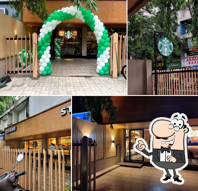 The exterior of Starbucks Coffee