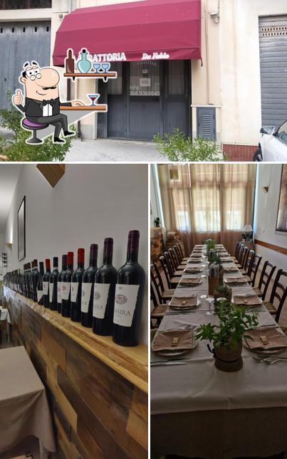 Gli interni di Trattoria da Fabio
