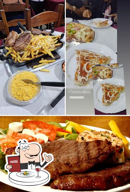 Comida em Pizzaria do Bigode