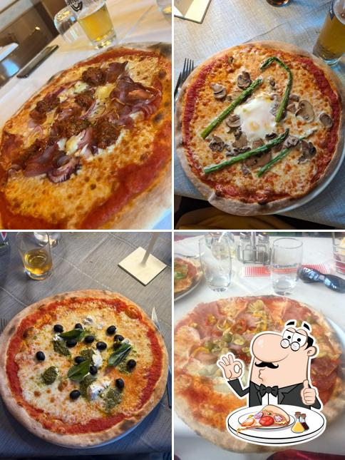 A Ristorante & Pizzeria al Ponte, puoi ordinare una bella pizza