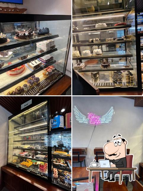 Take a seat at one of the tables at Baker's Estate