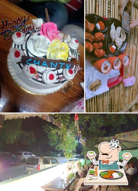 This is the image showing food and interior at Cafe YOLO