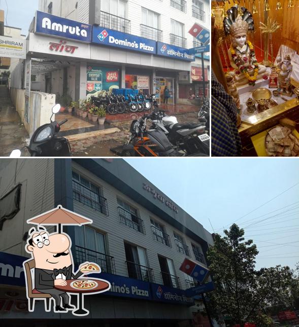 The exterior of Domino's Pizza Ashok Nagar Colony, Baramati