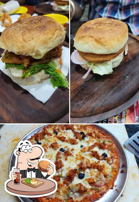 Order a burger at HOT chicken