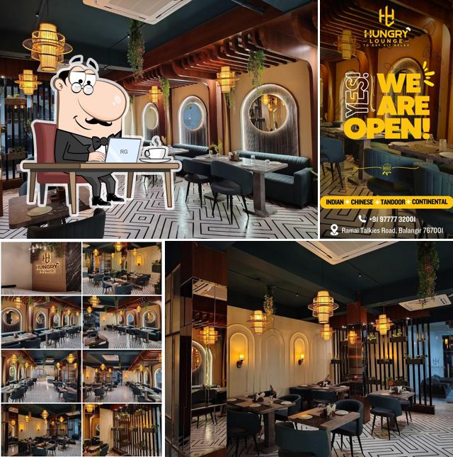 The interior of Hungry Lounge