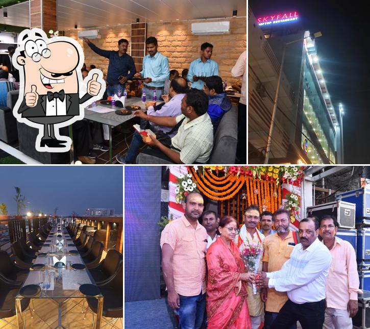 Here's a picture of Skyfall rooftop restaurant