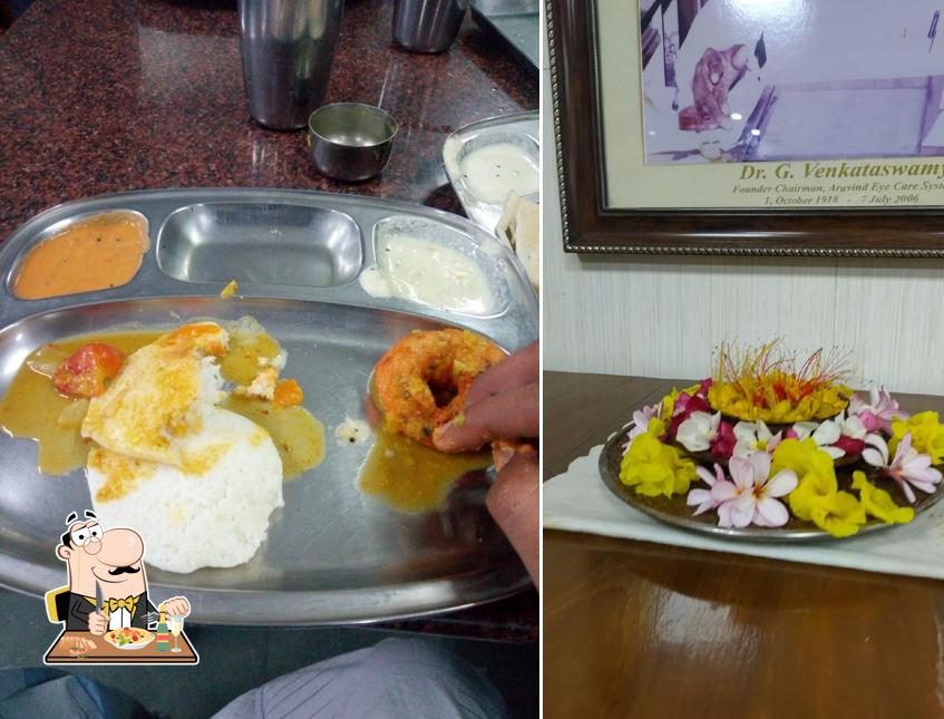 Food at Vasantham @ Aravind Hospital Inside