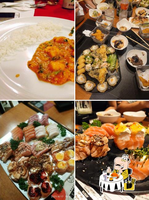 Platos en Lagostinne - Restaurante de sushi e frutos do mar