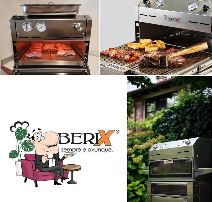 Gli interni di Barbecue a gas senza fumo BarberiX