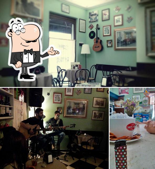 Gli interni di Cafè Retró