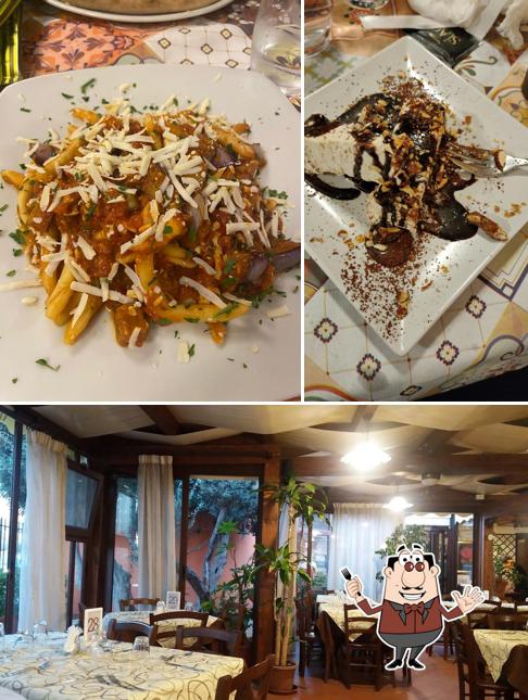 Questa è la immagine che presenta la cibo e interni di Calarossa