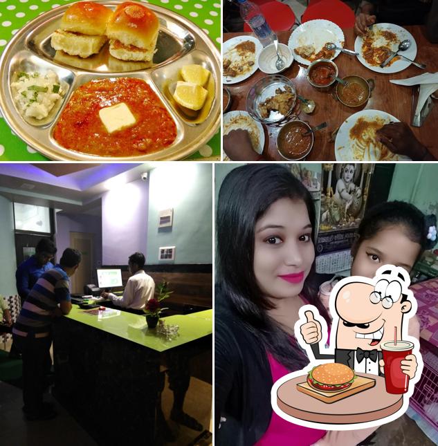 Order a burger at Khana Khazana Restaurant