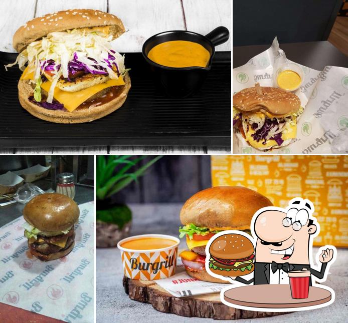 Get a burger at Burgrill Express - Grilling burgers for India