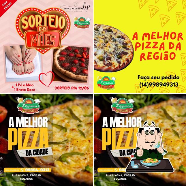 Comida em Guariento's Pizzaria