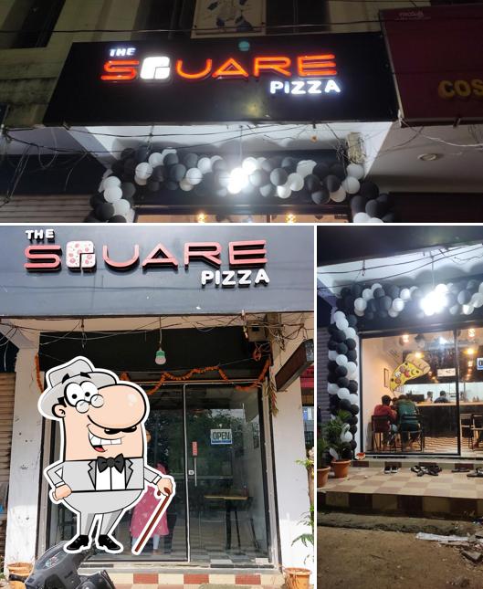 The exterior of THE SQUARE PIZZA